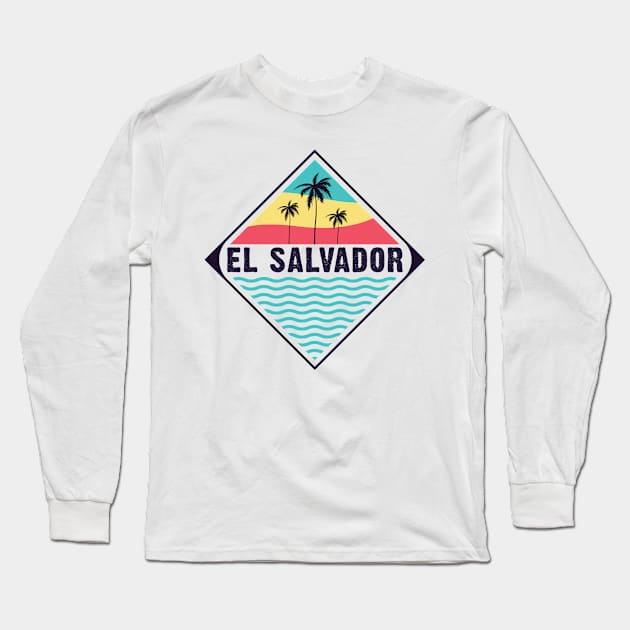 El Salvador vibes Long Sleeve T-Shirt by SerenityByAlex